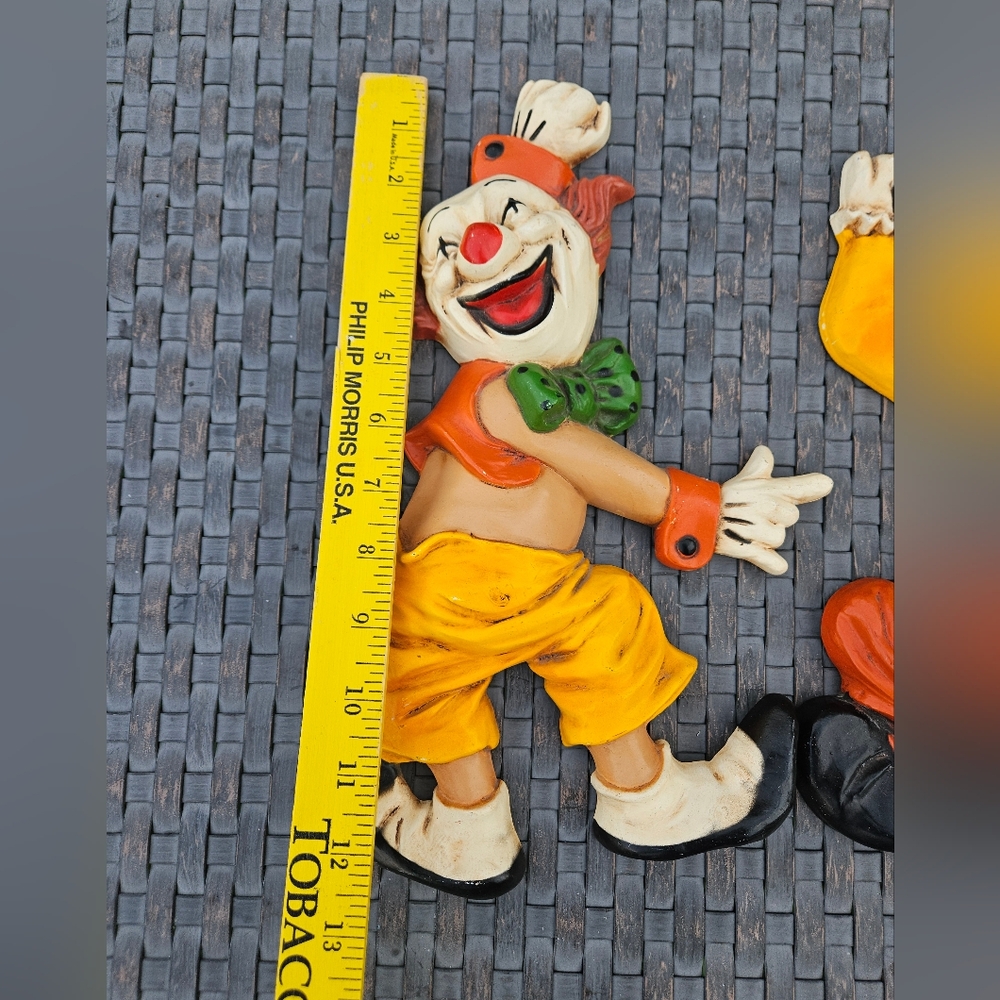 Vintage Homco Clown Plastic Wall Plaques Collectible Wall Decor Scary Creepy - Picture 13 of 15